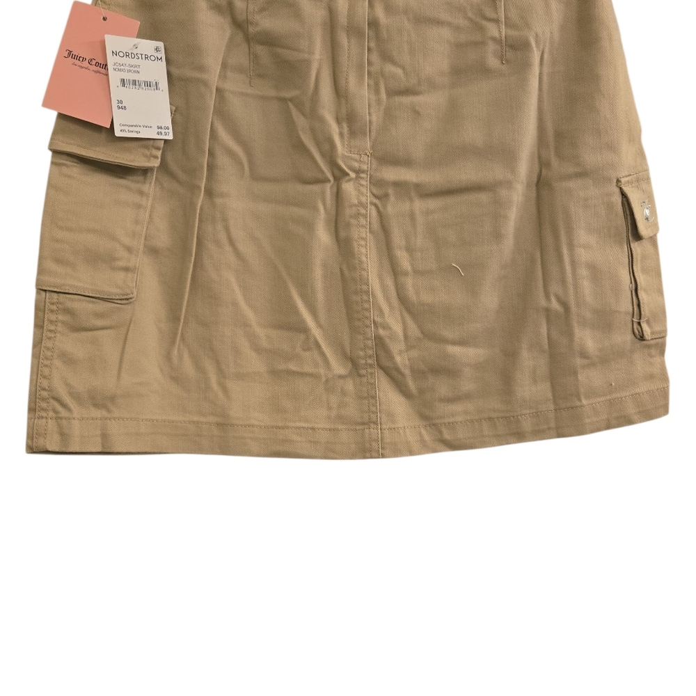 Juicy Couture Cargo Mini Skirt Y2K Belted Streetwear Size : 30 - Picture 6 of 11